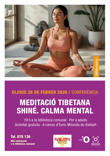 Conferència - Meditació tibetana Shiné. Calma Mental