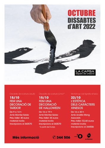 Dissabtes d'Art, workshop cal·ligrafia xinesa