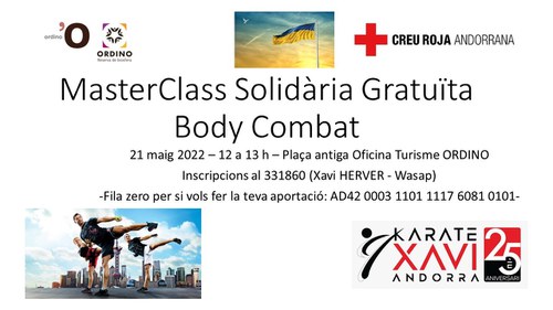 MasterClass solidària gratuïta Body Combat