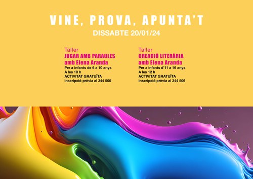 Tallers gratuïts d'escriptura creativa a La Capsa