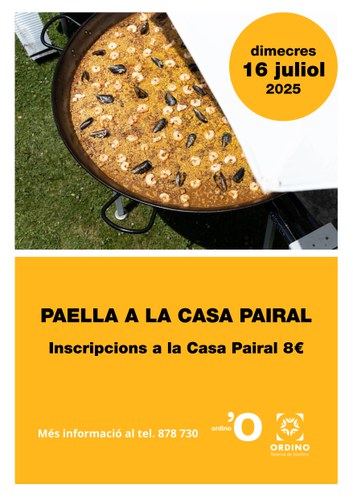 Paella al jardí de la Casa Pairal