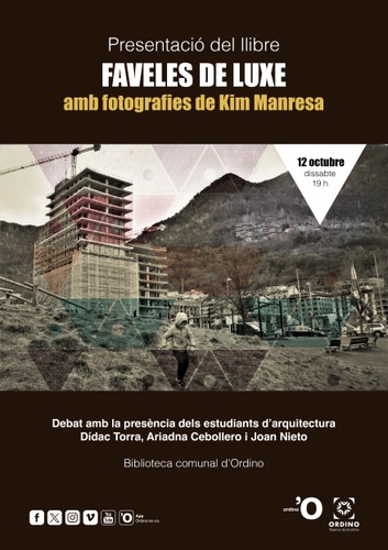Presentació del llibre "Faveles de luxe" amb fotografies de Kim Manresa