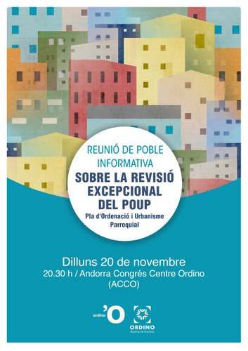 Reunio de poble informativa sobre la revisió exepcional del Pla d'Ordenació i Urbanisme Parroquial