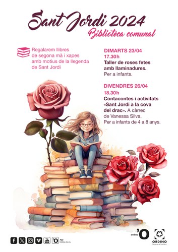 Sant Jordi 2024 a la Biblioteca Comunal