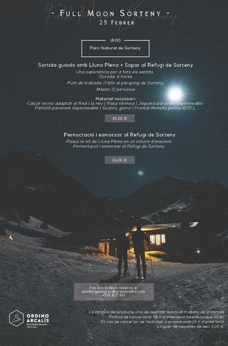 Sortida guiada i sopar amb lluna plena al Refugi de Sorteny