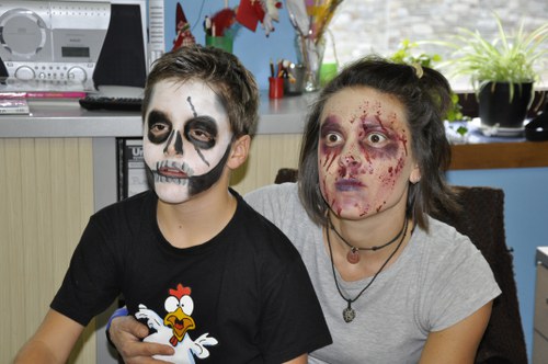 Taller de maquillatge de terror. Una Castanyada de por