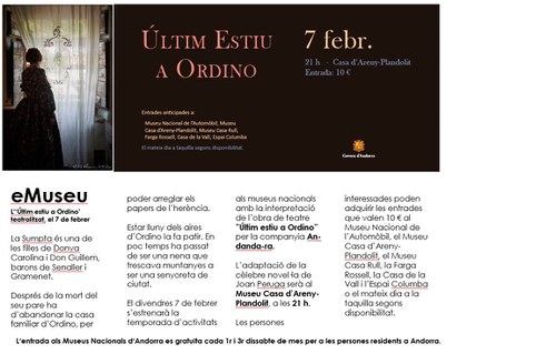 'Últim estiu a Ordino' visita teatralitzada