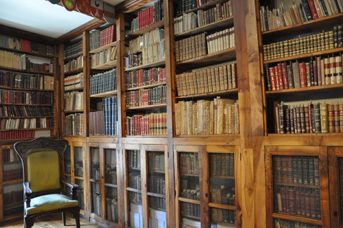 Visita guiada a la biblioteca de la Casa d'Areny Plandolit