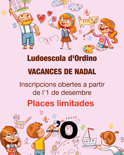 🎄 Arriben les inscripcions per a la Ludoescola de Nadal! 🎁