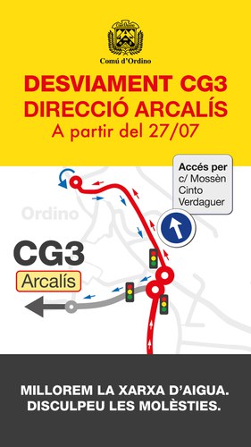 🚧 Avís de mobilitat | Desviament direcció Arcalís