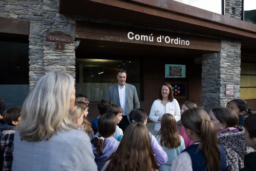 Alumnes de l'escola francesa d'Ordino visiten el Comú