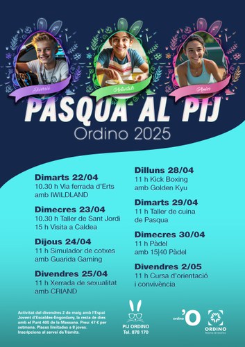 Inscripcions obertes al PIJ per a les vacances de Pasqua