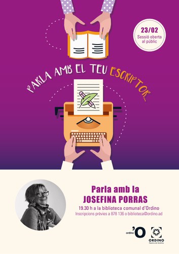 Josefina Porras inaugura el cicle 'Parla amb el teu escriptor' a la biblioteca