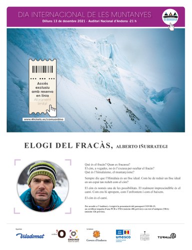 L’alpinista basc Alberto Iñurrategi, convidat al Dia Internacional de les Muntanyes