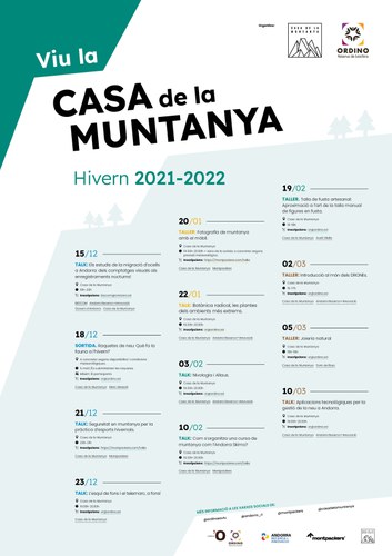 La Casa de la Muntanya estrena programa d'activitats en col·laboració amb Andorra Recerca + Innovació