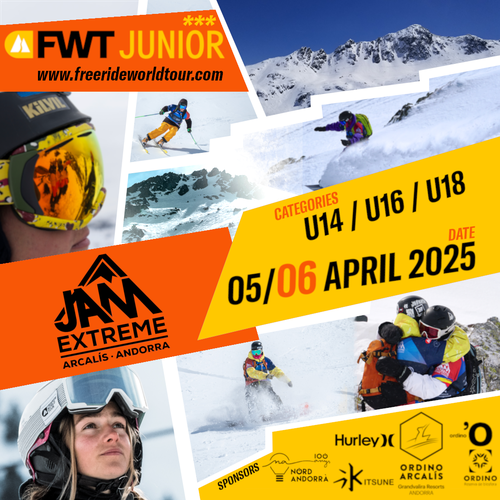 La JAM Extreme FWTJ 3* reunirà 120 riders de 9 països a Ordino Arcalís